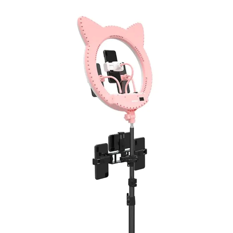 Ring Light With Cat Ear-Shaped Design Pfoten Plaza