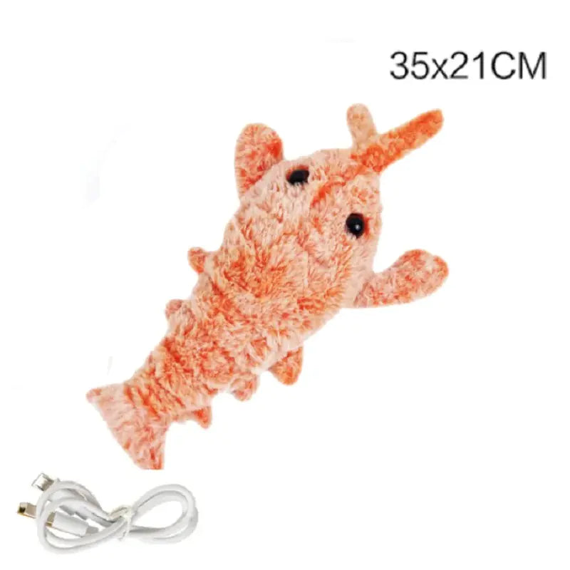 Jumping Shrimp Cat Toy Pfoten Plaza