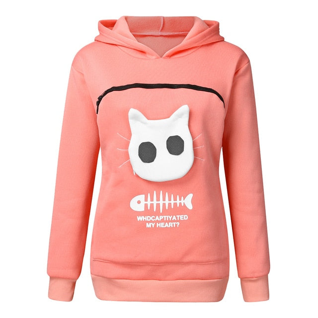 Katzen Hoodie Pfoten Plaza