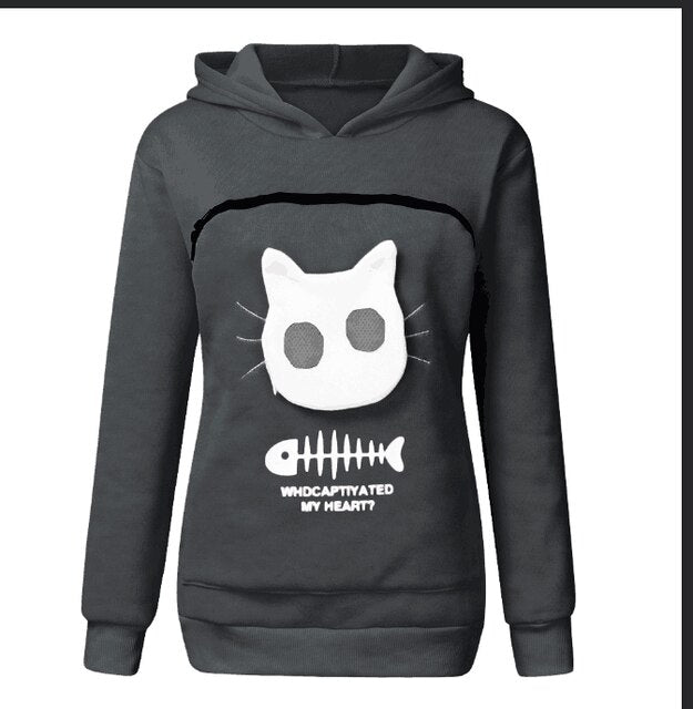 Katzen Hoodie Pfoten Plaza