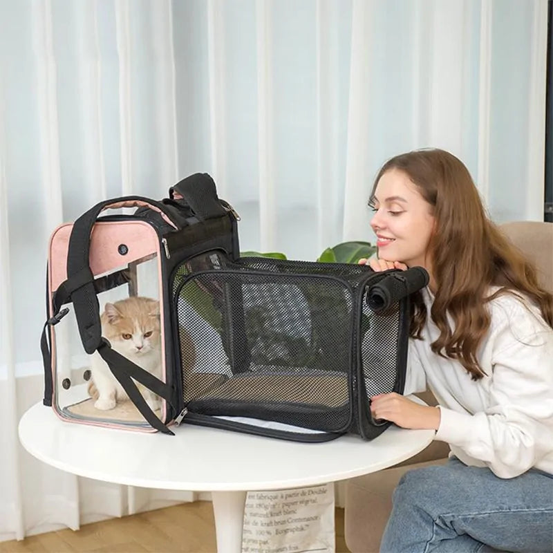 Pet Expandable Backpack Pfoten Plaza