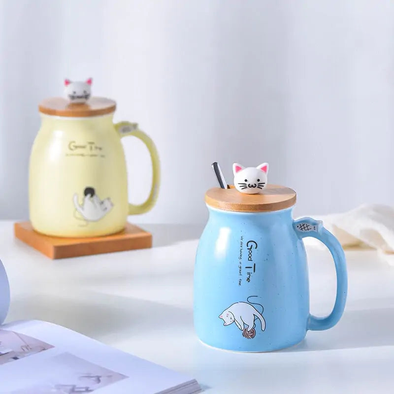 450ml Ceramics Cat Mug Pfoten Plaza