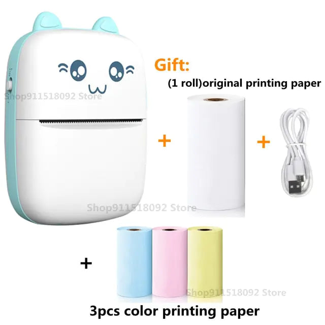 Cat Shape Mini Printer Pfoten Plaza