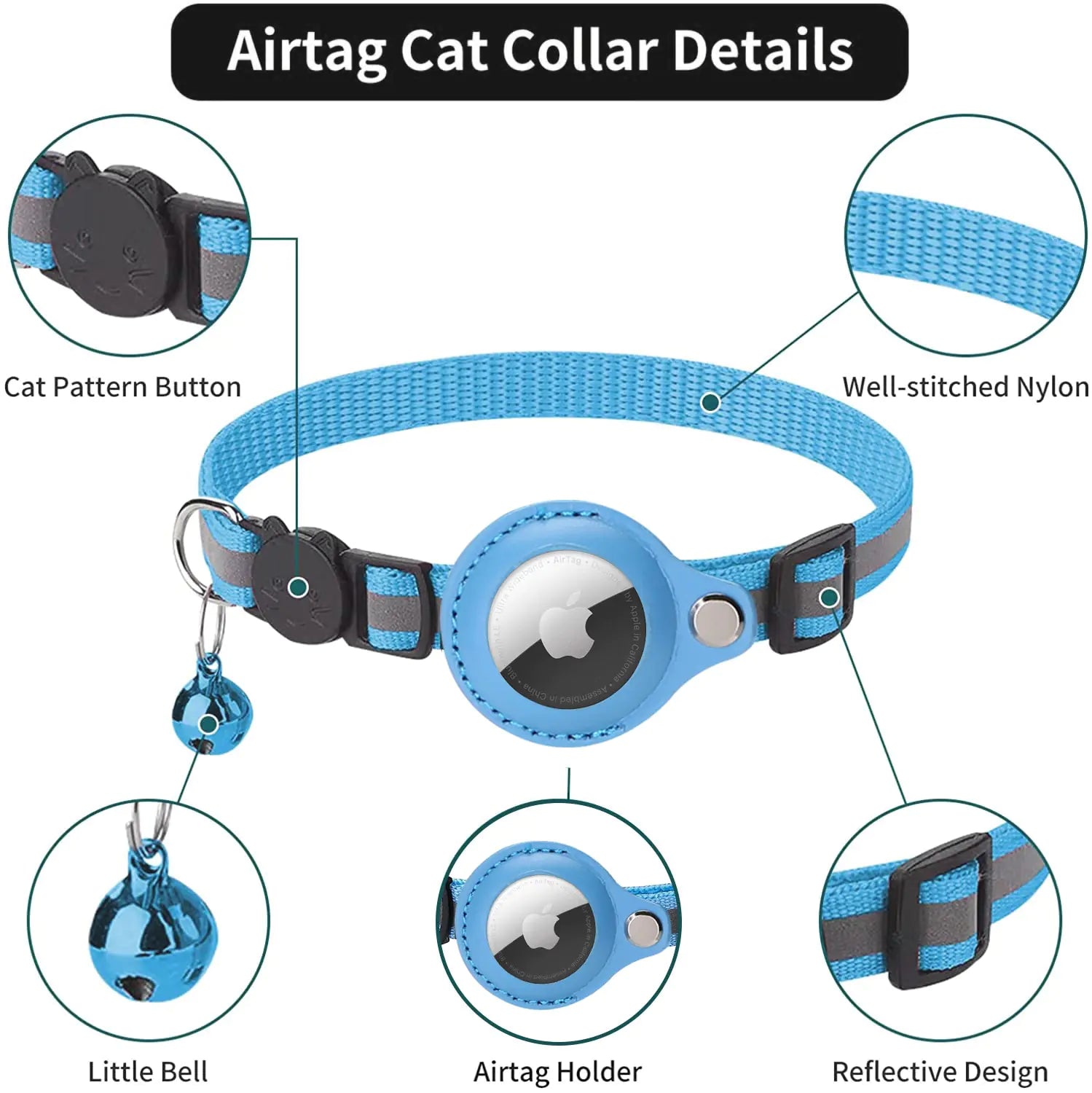 Anti-Lost Pet Cat Collar Pfoten Plaza