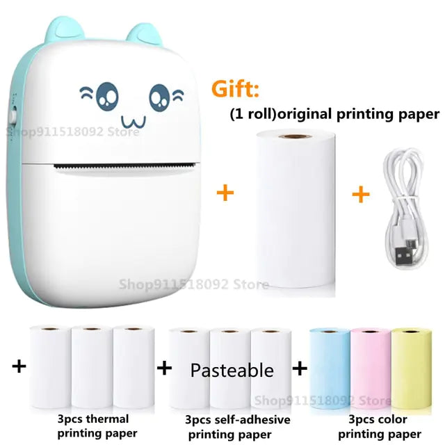 Cat Shape Mini Printer Pfoten Plaza