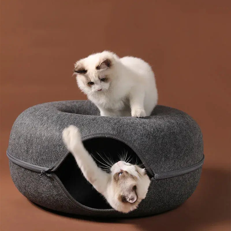 Cat Donut Bed Pfoten Plaza