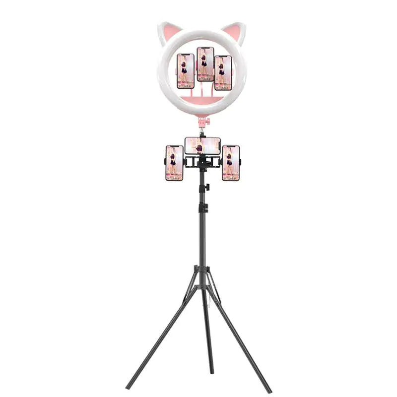 Ring Light With Cat Ear-Shaped Design Pfoten Plaza