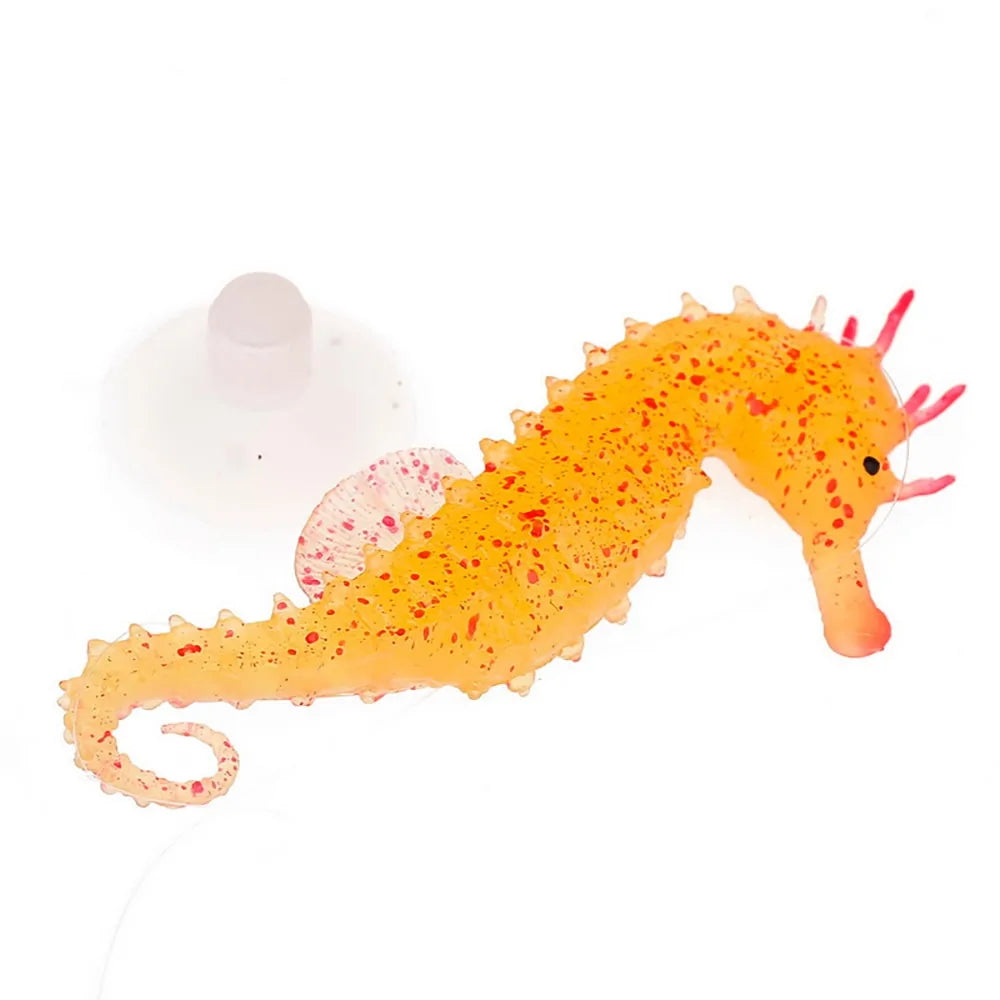 Silicone Luminous Sea Horse Aquarium Decoration Pfoten Plaza