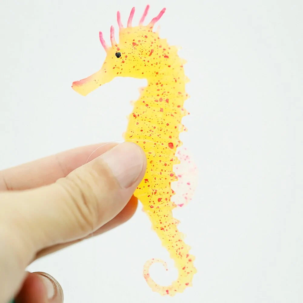 Silicone Luminous Sea Horse Aquarium Decoration Pfoten Plaza