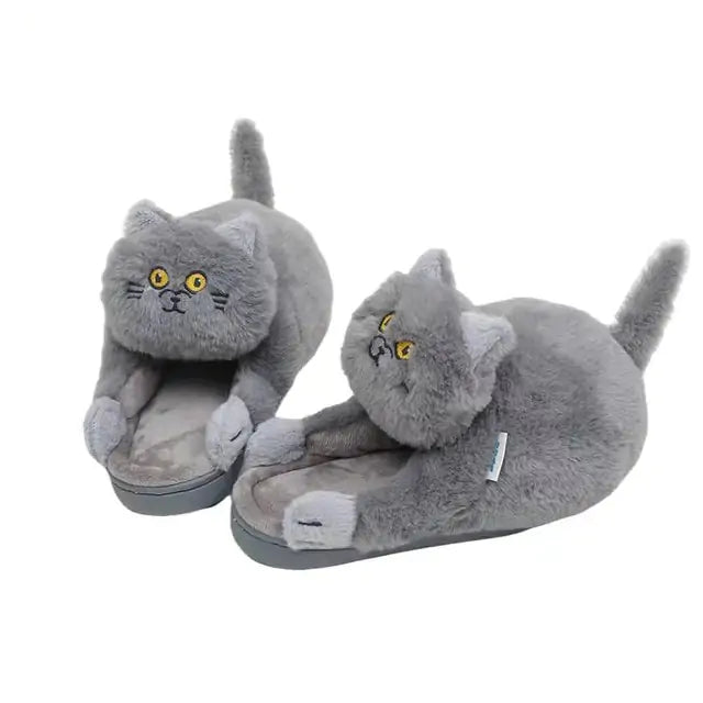 Cuddly Hug Cat Slippers Pfoten Plaza