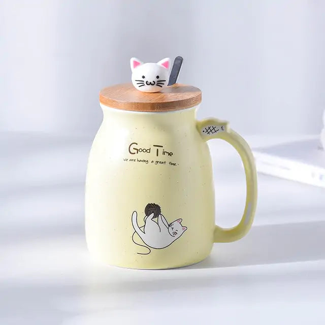 450ml Ceramics Cat Mug Pfoten Plaza