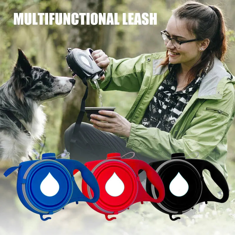 Versatile Pet Leash with Accessories Pfoten Plaza