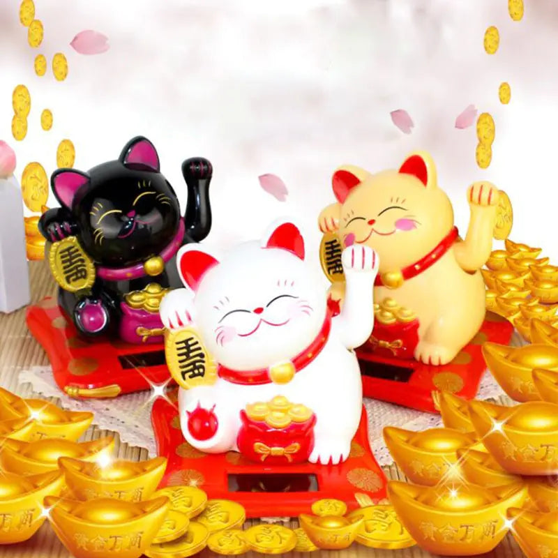 Chinese Lucky Wealth Waving Cat Pfoten Plaza