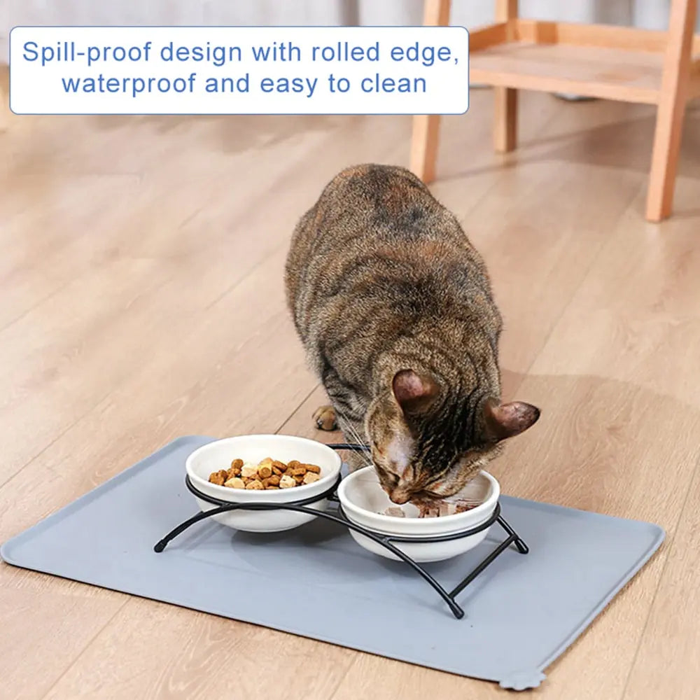 Silicone Pet Bowl Mat Pfoten Plaza