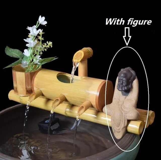 Bamboo Aquarium Water Recycling Feng Shui Decoration Tube Pfoten Plaza