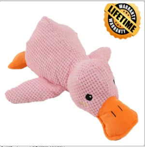 Durable Plush Chew Toy with Sounds for dogs Quack-Quack Duck Dog Toy Pfoten Plaza