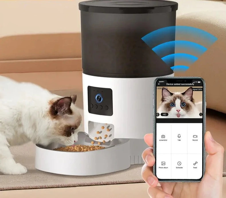 Automatic Cat Feeder With Camera Pfoten Plaza