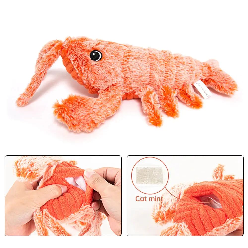 Jumping Shrimp Cat Toy Pfoten Plaza