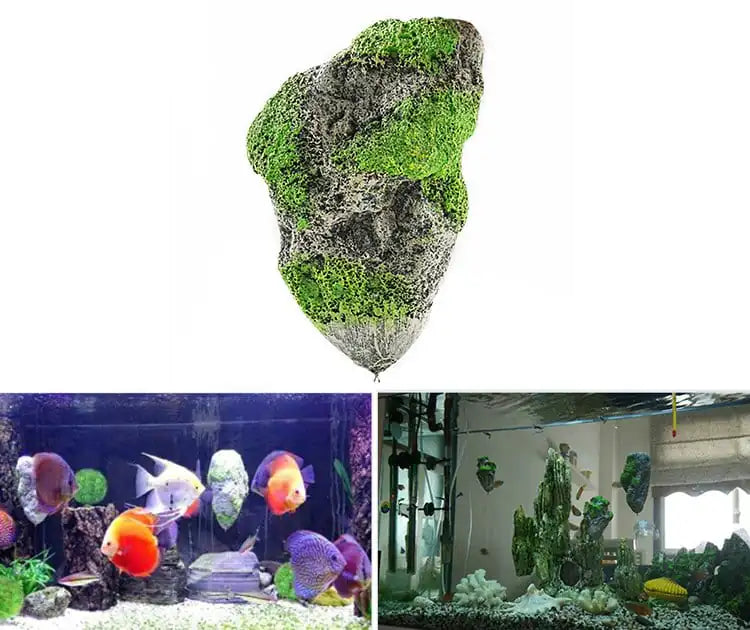 Floating Moss Rocks Aquarium Decorations Pfoten Plaza