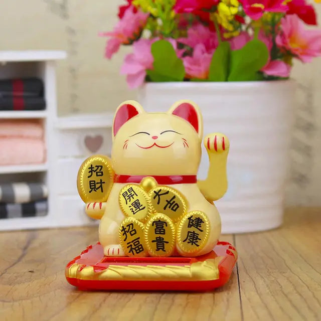 Chinese Lucky Wealth Waving Cat Pfoten Plaza