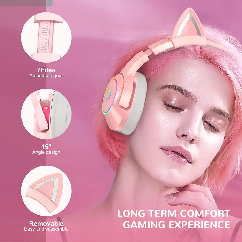 Cute Cat Ear Headphone with Mic Pfoten Plaza