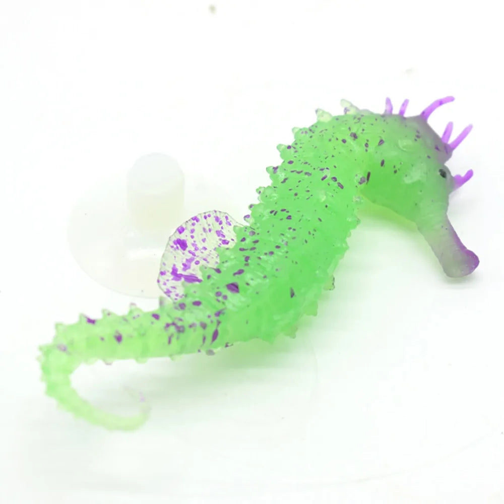 Silicone Luminous Sea Horse Aquarium Decoration Pfoten Plaza