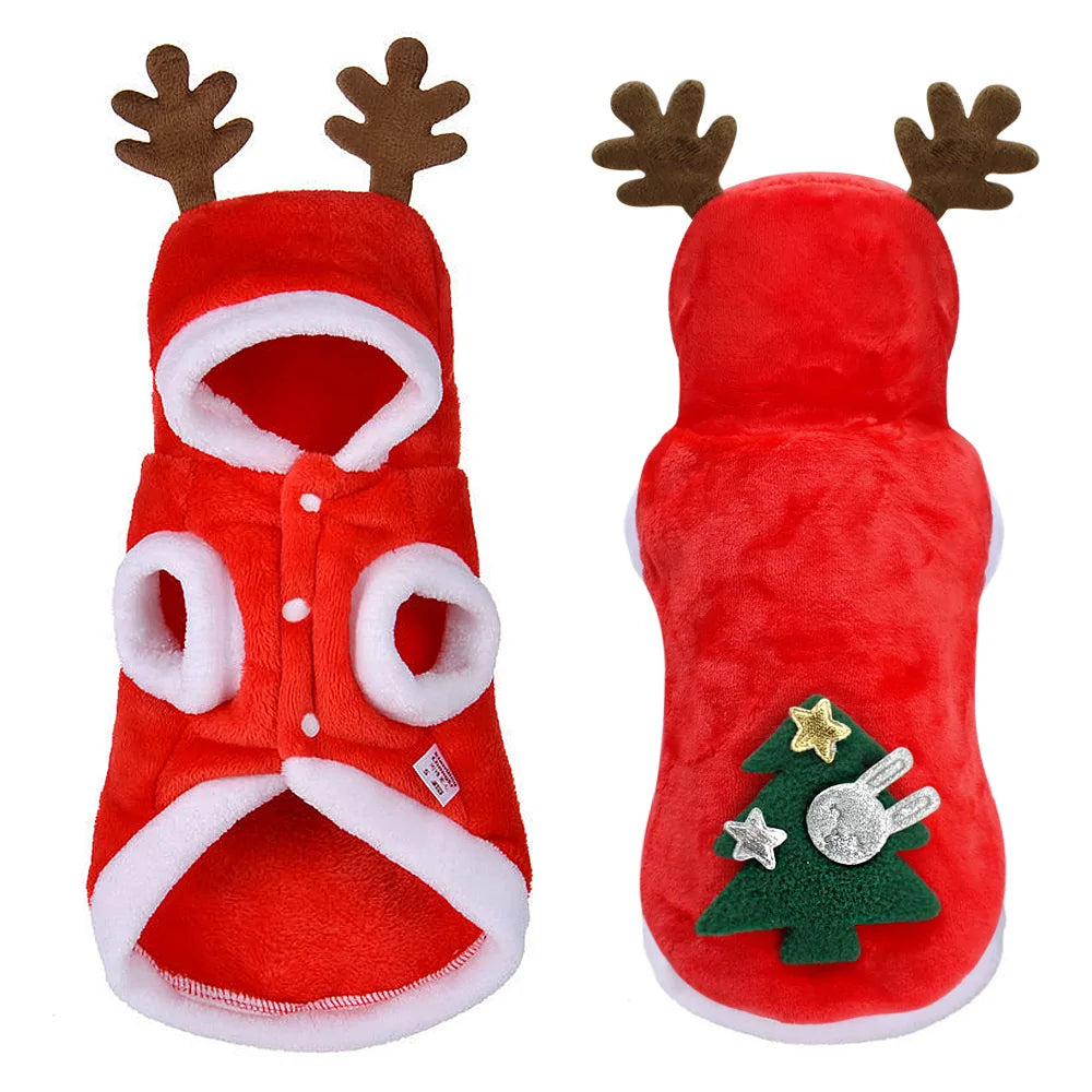 Christmas Cat Clothes Small Dogs Cats Santa Costume Pfoten Plaza