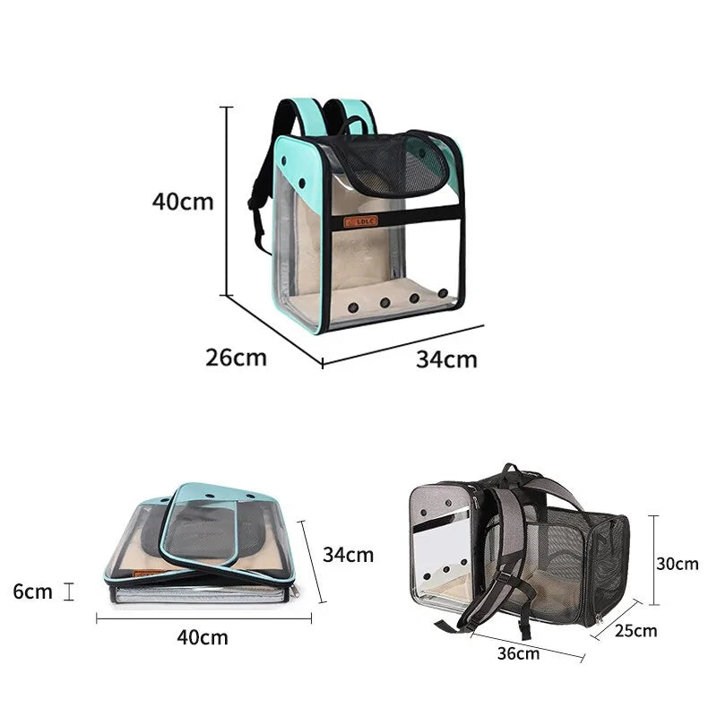 Pet Expandable Backpack Pfoten Plaza