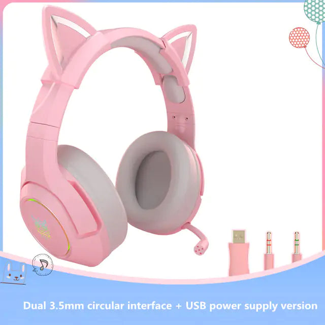 Cute Cat Ear Headphone with Mic Pfoten Plaza