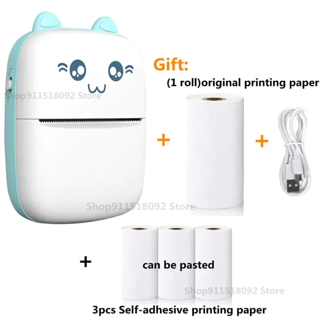 Cat Shape Mini Printer Pfoten Plaza