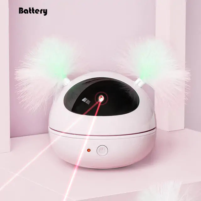 Rotating Laser Cat Feather Toy Pfoten Plaza