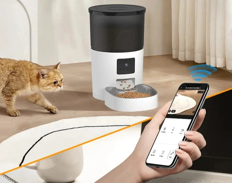 Automatic Cat Feeder With Camera Pfoten Plaza