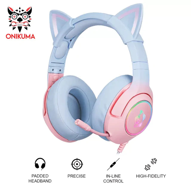 Cute Cat Ear Headphone with Mic Pfoten Plaza