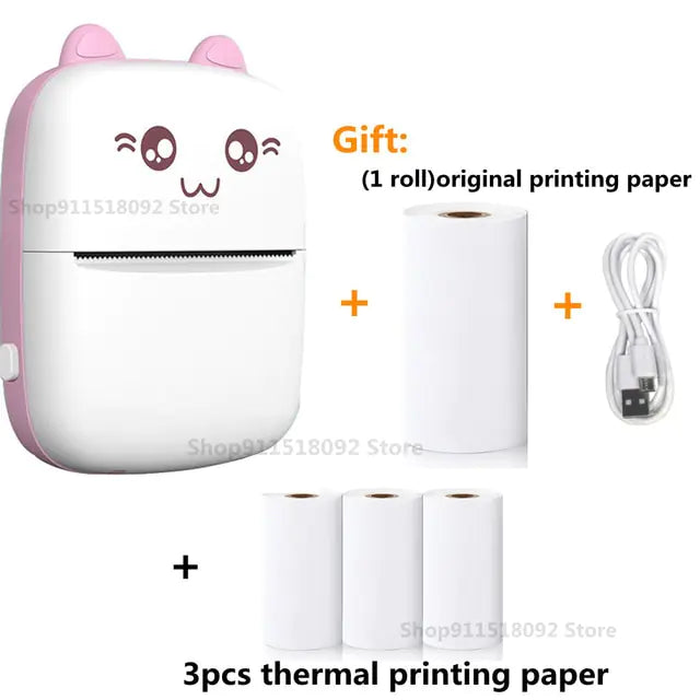 Cat Shape Mini Printer Pfoten Plaza