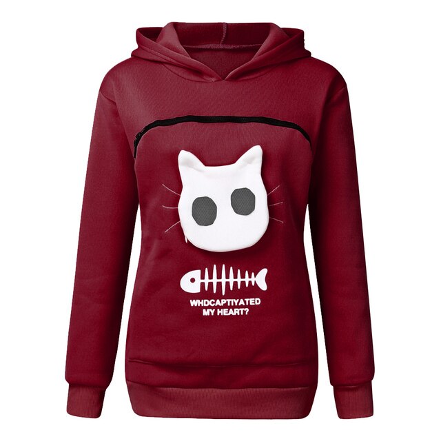 Katzen Hoodie Pfoten Plaza