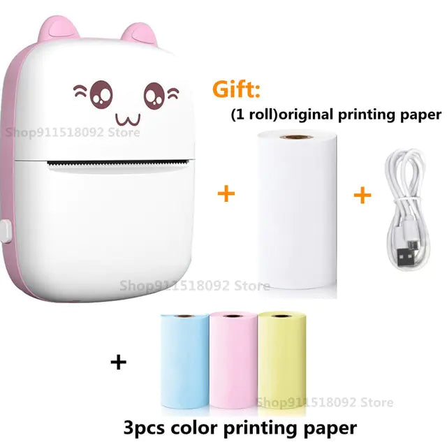 Cat Shape Mini Printer Pfoten Plaza