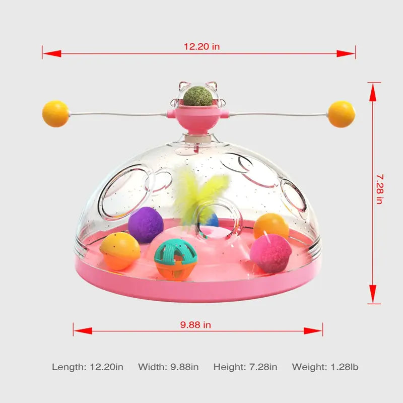 Multifunctional Turntable Pet Toys Pfoten Plaza