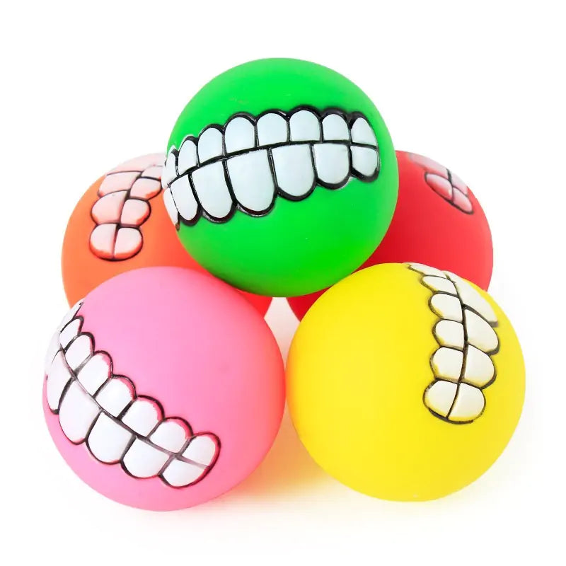 Pet Ball Teeth Silicon Chew Toys for Large Breeds Pfoten Plaza