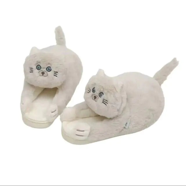 Cuddly Hug Cat Slippers Pfoten Plaza