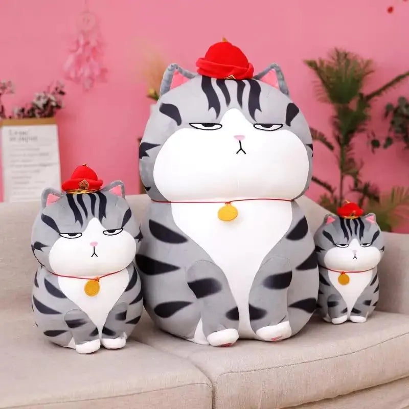 Kawaii Moody Giant Cat Plush Pfoten Plaza