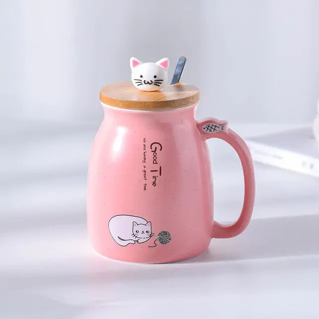 450ml Ceramics Cat Mug Pfoten Plaza