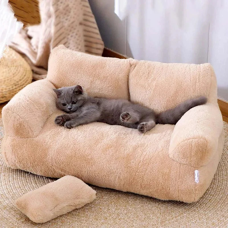 Luxury Cat Bed Sofa Pfoten Plaza