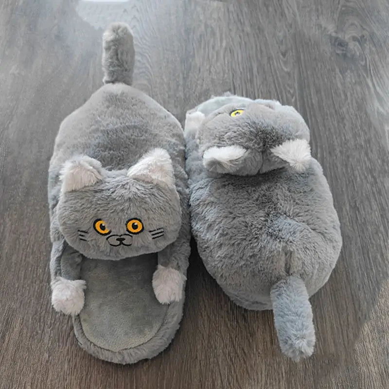 Cuddly Hug Cat Slippers Pfoten Plaza