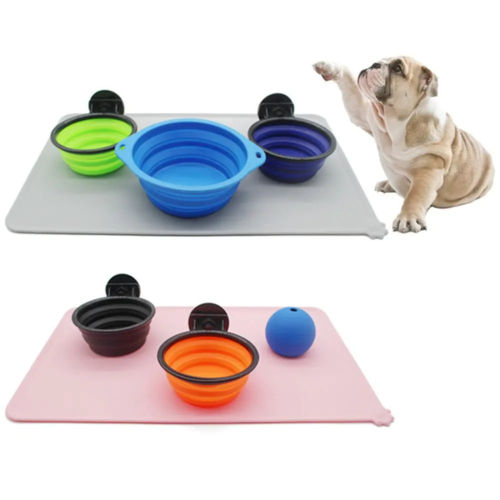 Silicone Pet Bowl Mat Pfoten Plaza