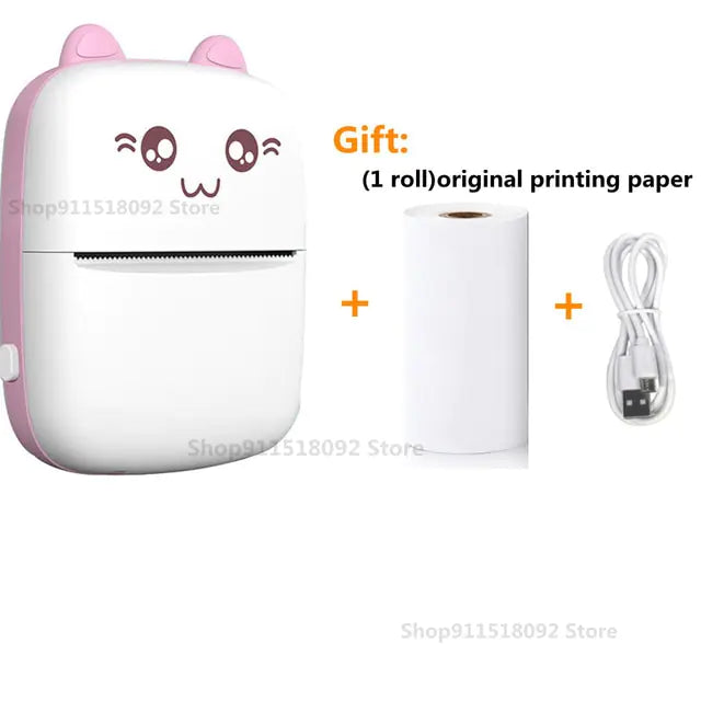 Cat Shape Mini Printer Pfoten Plaza