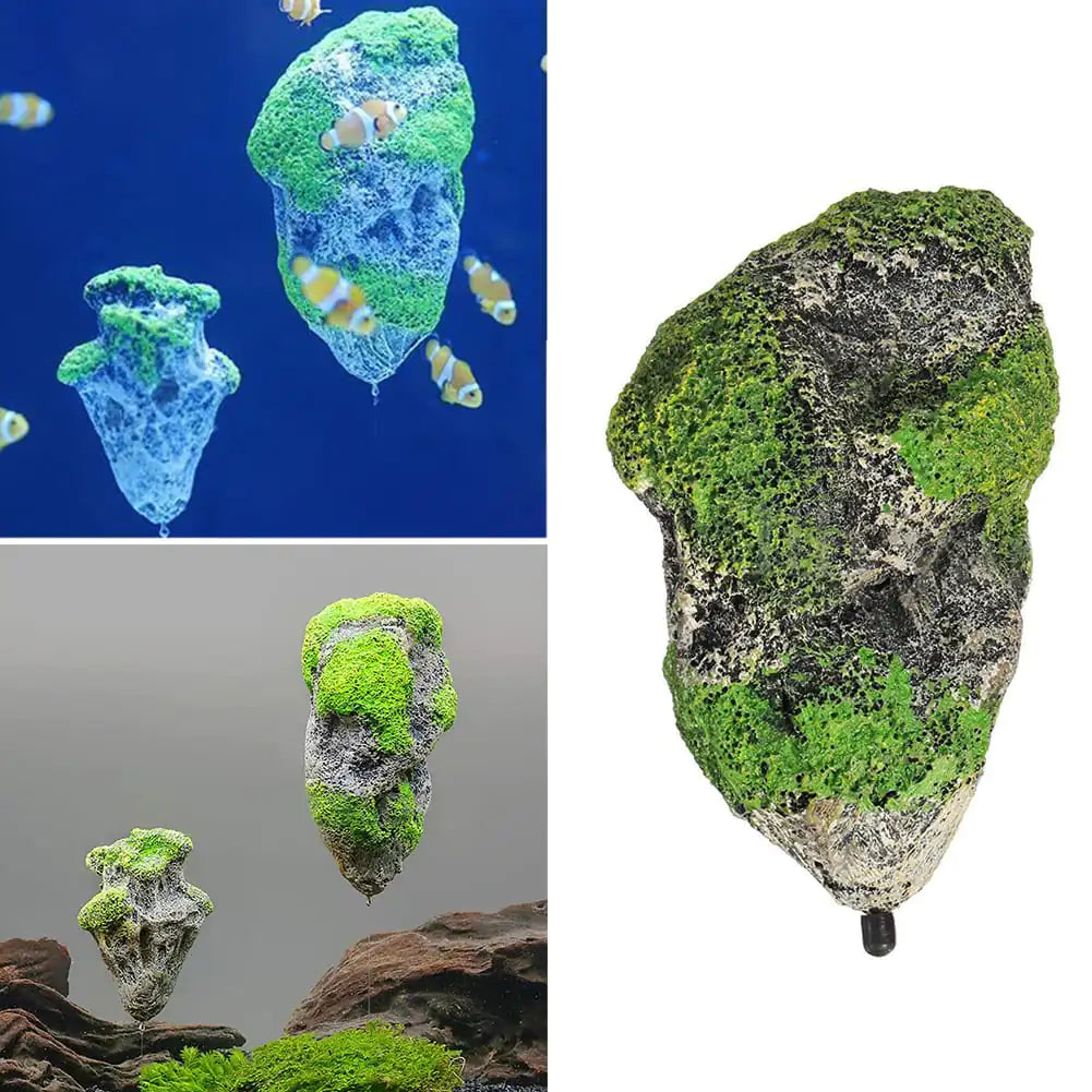 Floating Moss Rocks Aquarium Decorations Pfoten Plaza