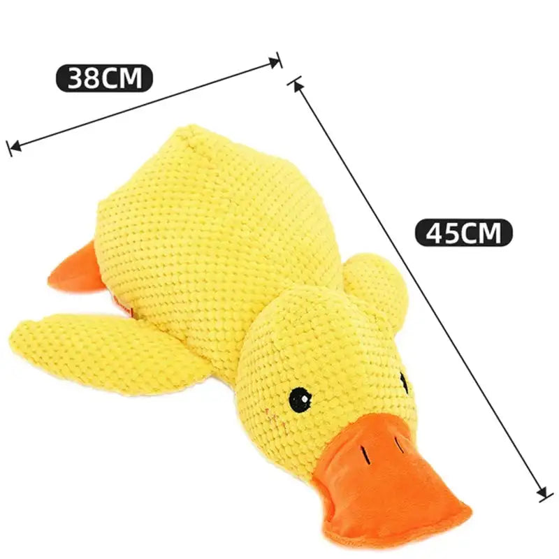 Durable Plush Chew Toy with Sounds for dogs Quack-Quack Duck Dog Toy Pfoten Plaza