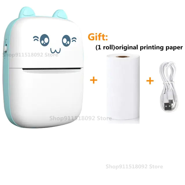 Cat Shape Mini Printer Pfoten Plaza