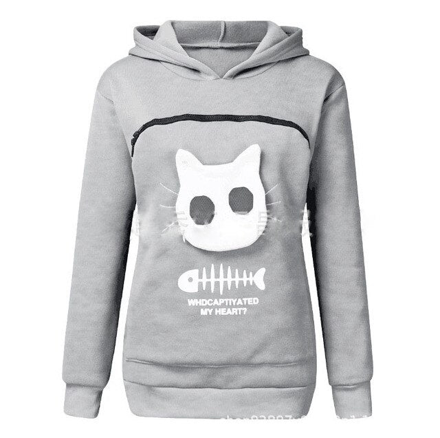 Katzen Hoodie Pfoten Plaza