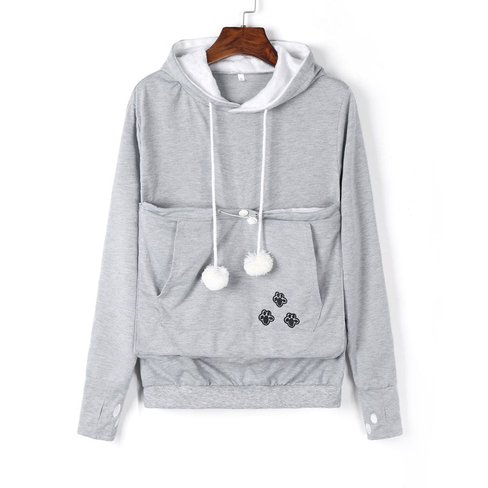 Katzen Hoodie Pfoten Plaza